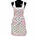 ABASSKY Women Home Kitchen Cooking Pocket Apron (One Size, Pink)