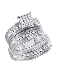 0.38CT DIAMOND FASHION TRIO SET