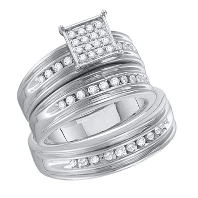 Cheap Girls Jewelry 0.38CT DIAMOND FASHION TRIO SET For Sale