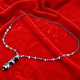 1pc Fancy Faceted Crystal Gemstone Beads Dangle Chain Necklace Fashion Jewelry 28