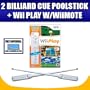 Wii Play (Billiards Game Included Within) with FREE Wii Remote Controller + Two Billiard Cue Pool Sticks Kit! + FREE COMPLIMENTARY SUPER DEAL MICRO FIBER CLEANING CLOTH