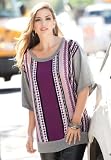 Jessica London Plus Size Patterned Sweater