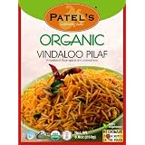 Patels Organic Vindaloo Pilaf 8.8 Ounce Boxes Pack of 10 by 
