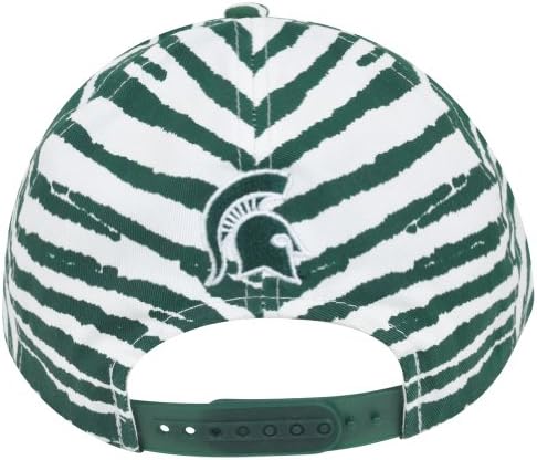 NCAA Michigan State Spartans Top of the World Smash Zubaz Zebra Snapback Hat Cap