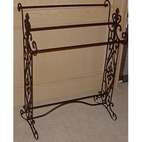 <b>Classic Scrollwork Iron Quilt / Towel Rack</b>