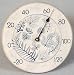 Kiln Fired Real Leaf Pottery Thermometer