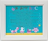 The Grandparent Gift Framed Print Wall Decor, Big Sister ABC by The Grandparent Gift Co. [並行輸入品]
