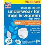 Rite Aid Underwear for Men & Women, 32 ea