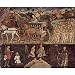 Francesco del Cossa (Frescoes with representations the month of March, April, May in Palazzo Schifanoia, Scene: May-triu - 13x19 custom fit with RichAndFramous Black 99 inch Poster Hangers