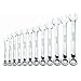 JH Williams MWS-12RC 12-Piece Metric Reversible Ratcheting Combination Wrench Set