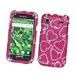 Samsung Galaxy S 4G T959V & Vibrant T959 Snap-on Protector Hard Case Rhinestone Cover "Candy Hearts" Design