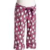 Old Navy Womens Pink Print Maternity Printed Roll-Up Lounge Pants