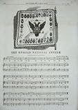 1856 MUSIC RUSSIAN NATIONAL ANTHEM GOD SAVE OUR KING