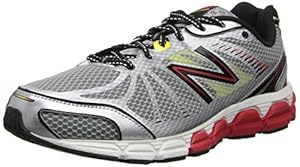 New Balance Men's M780 Running Shoe,Silver/Red,10.5 4E US