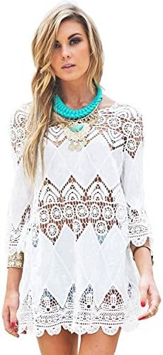 Julie Morgane Cover Up Crochet Summer Dress - Hot Tunic Beach Fashion for 2016