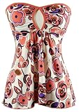 BABY PHAT White/Pink/Purple Strapless Tube Top Shirt