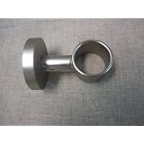 Urbanest Zinc Cast Curtain Drapery Rod Ceiling Bracket, Fits 1 1/8" Rod, Brushed Steel