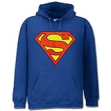  : HD44 Blue Superman Logo Hoodie DC