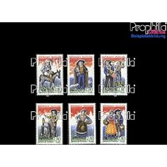 Briefmarken f�r Sammler: Frankreich 3118-3123 gestempelt 1995 Krippenfiguren