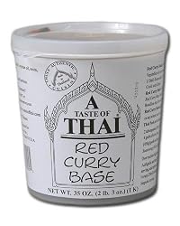A Taste of Thai Curry Paste, Red, 2-Pound 3-Ounce Tub