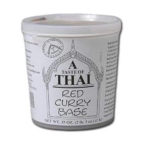 A Taste of Thai Curry Paste, Red, 2-Pound 3-Ounce Tub
