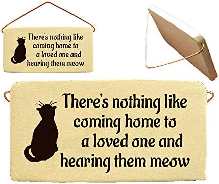 There's nothing like coming home to a loved one and hearing them meow. Ceramic wall plaques handmade in the USA for over 30 years.