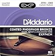 D'Addario EXP74CM Coated Phosphor Bronze Mandolin Strings, Custom Medium, 11.5-40