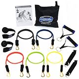 Bodylastics13pcs*MAXTENSION(134lbs.)Quick-ClipResistanceBandsSystemwith5D.G.S.anti-snapexercisetubesandHeavyDutycomponents