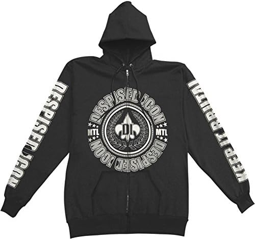 Despised Icon Men's Ta Yeule Zippered Hooded Sweatshirt Large Black