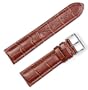 Breitling Style Matte Alligator Grain Watchband Havana 24mm Watch band - by deBeer