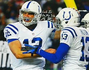 T.Y. (TY) Hilton Signed Colts With Andrew Luck 16x20 Photo w/Luck Is On My Side