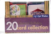 20-ct Paper Magic Boxed General Birthday Card Collection
