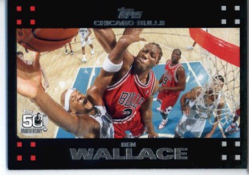 2007 08 Topps Chrome Basketball Card #103 Ben Wallace Chicago Bulls