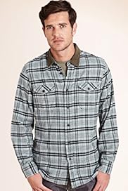 North Coast Pure Cotton Long Sleeve Brushed Checked Shirt