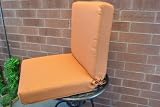 22(w) 44(d) 4(h) - Set of 2 Outdoor 22" Seat & Back Deep Seating Club Chat Chair Cushions, Aero Spice