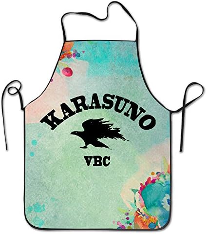 Karasuno Chef Kitchen Apron Cooking Black
