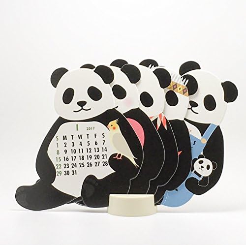 Panda 2017 Die-cut Desktop Calendar