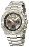 REACTOR Men's 75601 Critical Mass Chronograph Black Coral Dial Stainless Steel Watch