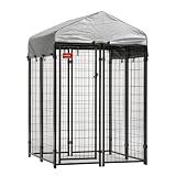 Lucky Dog 4-by-4-by-6 Foot CL60544 Uptown Welded Wire Kennel