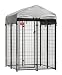 Lucky Dog 4-by-4-by-6 Foot CL60544 Uptown Welded Wire Kennel