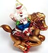 SC Christmas Rodeo Santa Glass Ornament