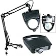 Clamp-On Magnifying Lamp Magnifier Light Black Visor