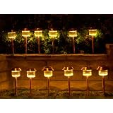 Buy Copper Solar Lights with Warm Light LED - Set of 12