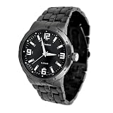 Geneva Platinum Men's Round Face Link Watch