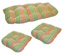 3-Piece Wicker Furniture Cushion Set - Hampton Bay Mango