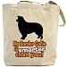 Canvas Tote Bag Beige  My Border Collie Is Smarter Than You !  Dog