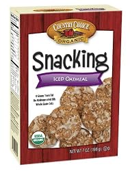 Country Choice Organic Iced Oatmeal Snacking Cookies, 7-Ounce Boxes (Pack of 6)