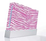 Pink Zebra Decorative Protector Skin Decal Sticker for Nintendo Wii Console
