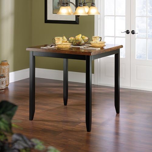 Sauder Edge Water Counter Height Table in Estate Black