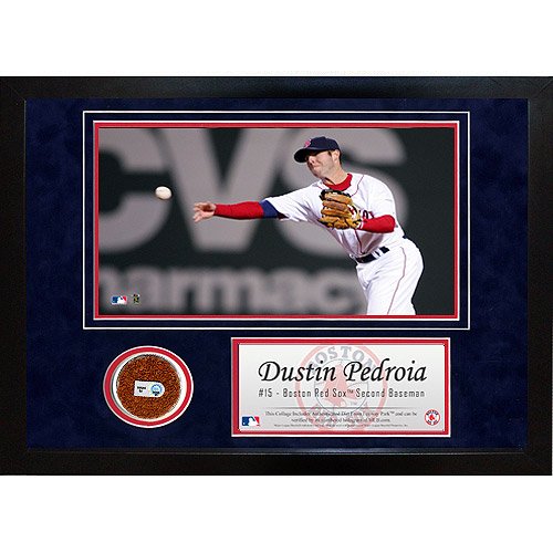Steiner Sports Boston Red Sox Dustin Pedroia Game-Used Mini Dirt Collage